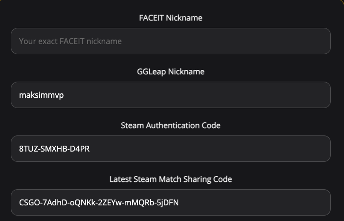 User Info